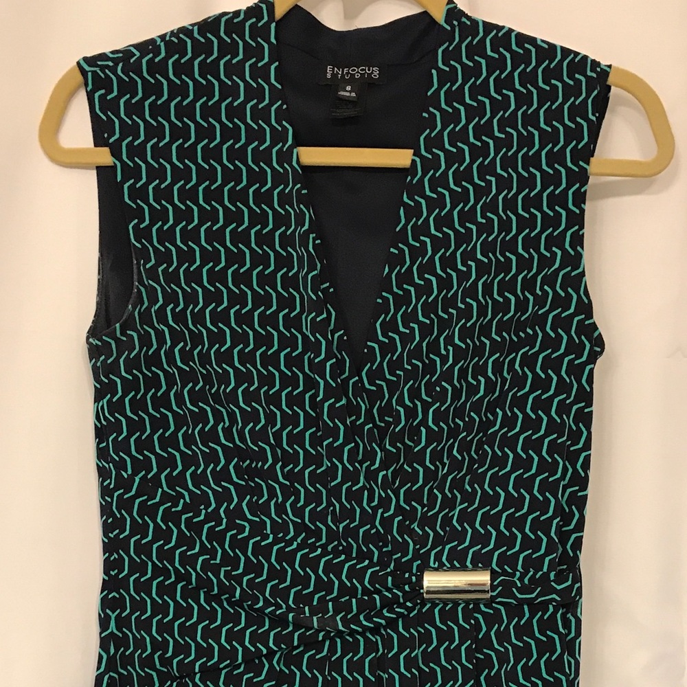 ENFOCUS STUIDO, sz 8. Green & blue silver buckle.